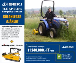 ISEKI TLE 3410 AHL kompakt traktor + Müthing MU-FM/S 120
