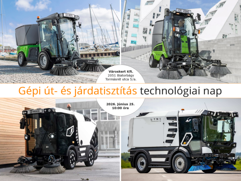 Gépi út- és járdatisztítás technológiai nap